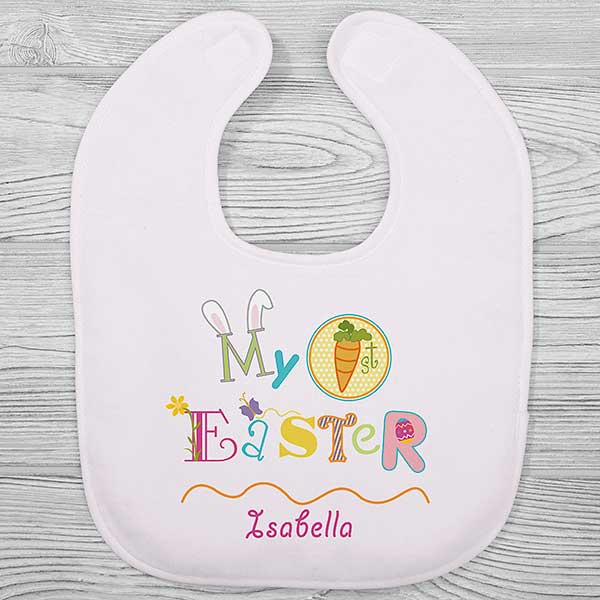 Name and Initial Personalized Baby Bib 