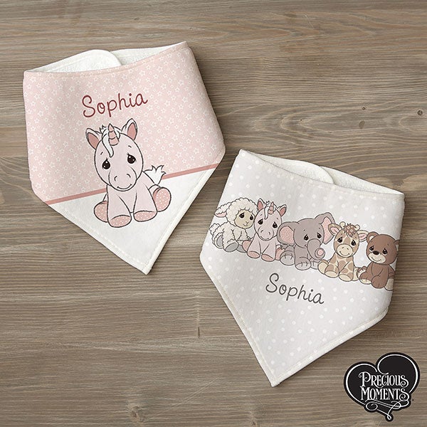 Precious Moments Cuddles Personalized Baby Bibs - 30779