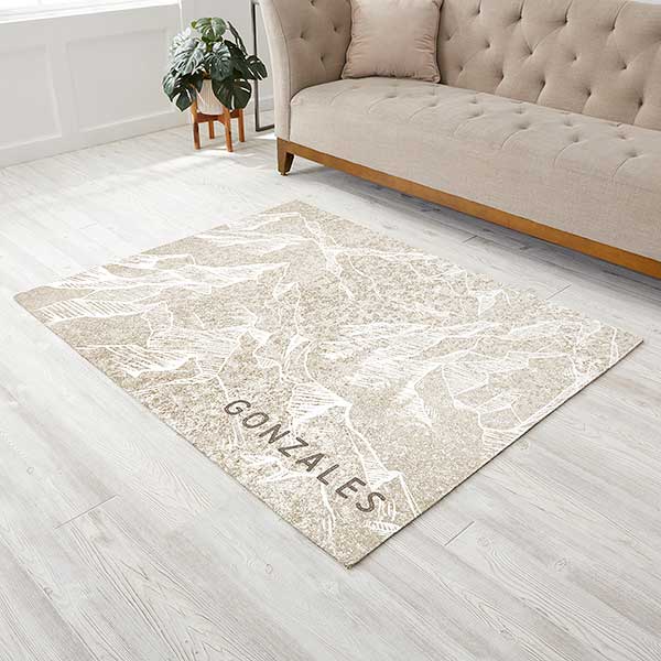 Mountains Home Pattern Personalized Area Rugs - 30787