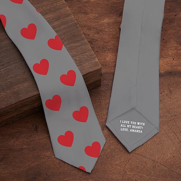 Choose Your Icon Personalized Romantic Men's Tie - 30832