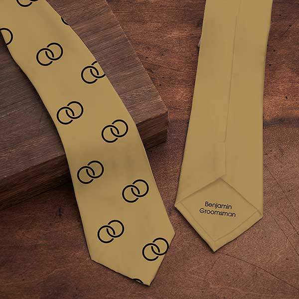 Choose Your Icon Personalized Wedding Men's Tie - 30834
