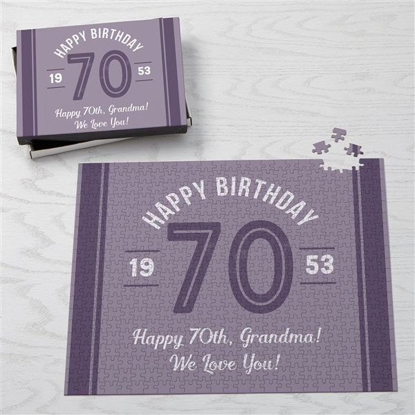 Modern Birthday Personalized Puzzles - 30845