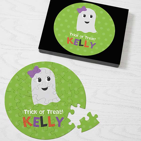 Ghost Halloween Character Personalized Puzzles for Kids - 30852