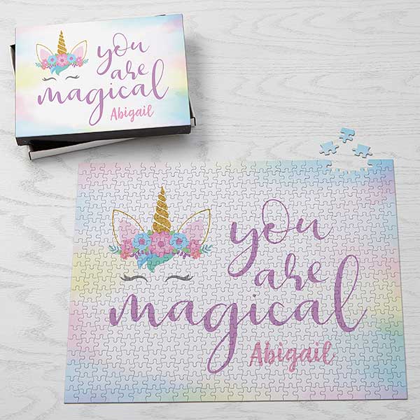 Magical Unicorn Personalized Puzzles - 30857