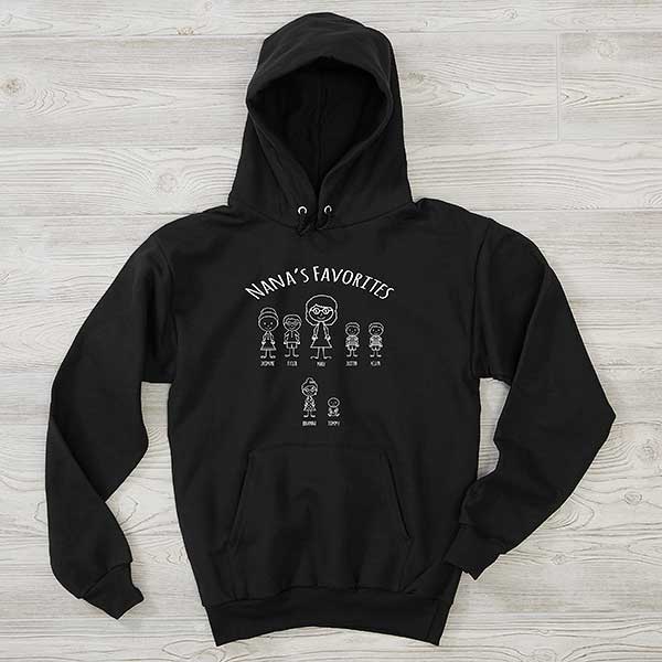 Stick Figure Family Personalized Grandma Sweatshirts - 30867