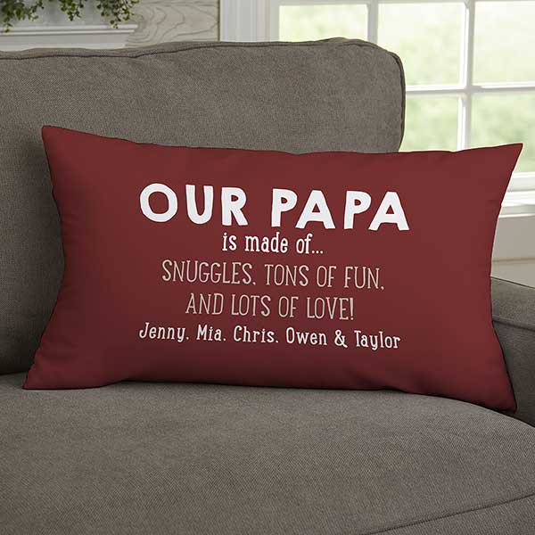 What Grandpas Are Made Of Personalized Throw Pillows - 30909