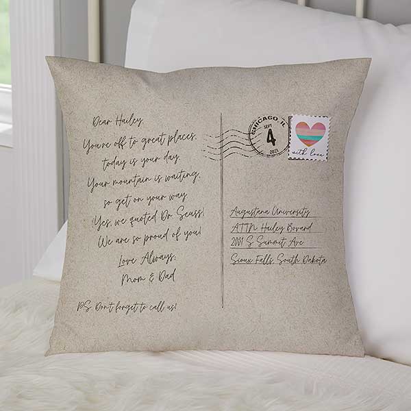 personalized graduation pillow