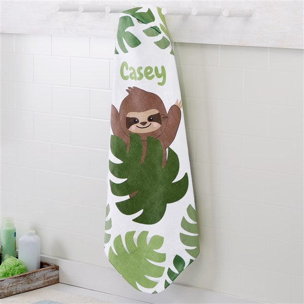 Sloth hooded towel online