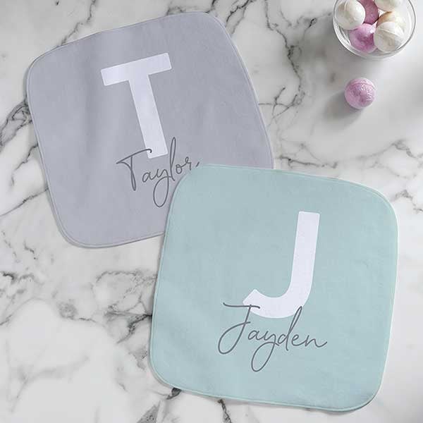 Simple and Sweet Personalized Washcloth - 30961