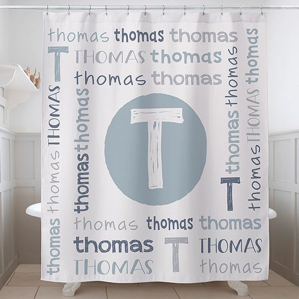 Youthful Name Personalized Shower Curtain - 30975