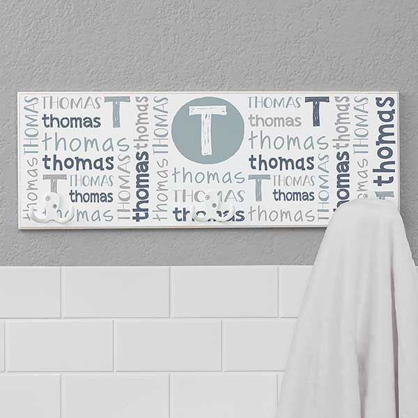Youthful Name Personalized Towel Hook - 30992