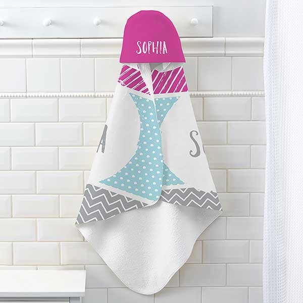 Photo Bubbles Personalized Kids Poncho Bath Towel