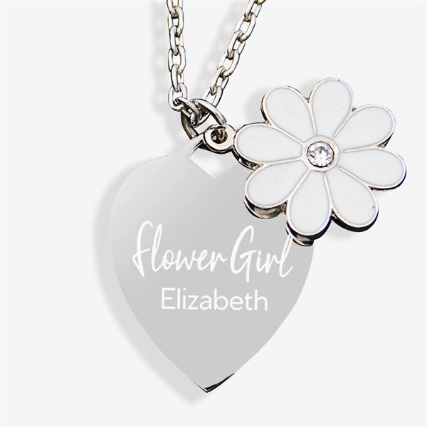Personalized Flower Girl Necklace - 31008