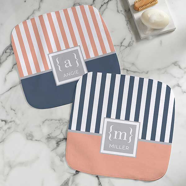 Classy Monogram Personalized Washcloth - 31090