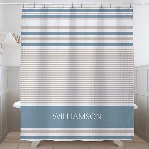 Turkish Stripes Personalized Shower Curtain - 31095
