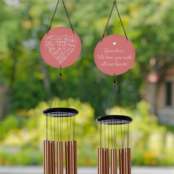 Close To Her Heart Personalized Wind Chimes - 31115