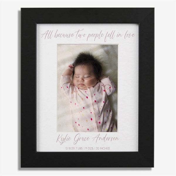 New Baby Personalized Matted Photo Frames - 31155