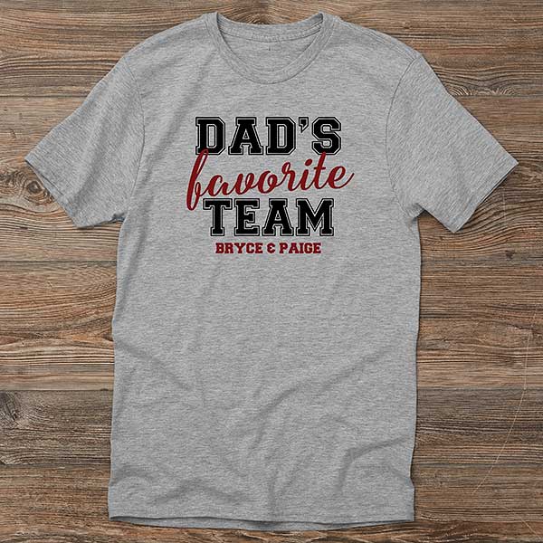 Dad's Favorite Team Personalized Men's Shirts - 31157