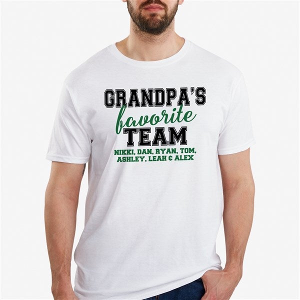 Grandpa's Favorite Team Personalized Men's Shirts - 31158