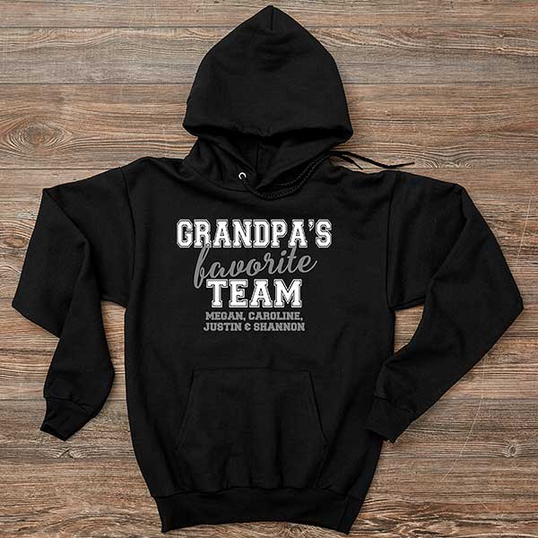 Grandpa's Favorite Team Personalized Men's Sweatshirts - 31160