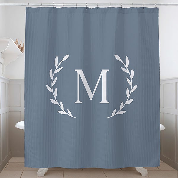 Laurel Initial Personalized Shower Curtain, Dallas Cowboys Shower Curtain Setup