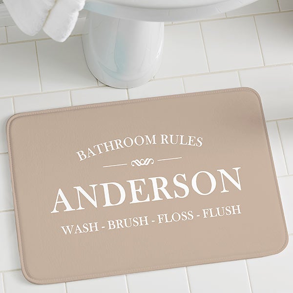 Monogrammed bath online mats