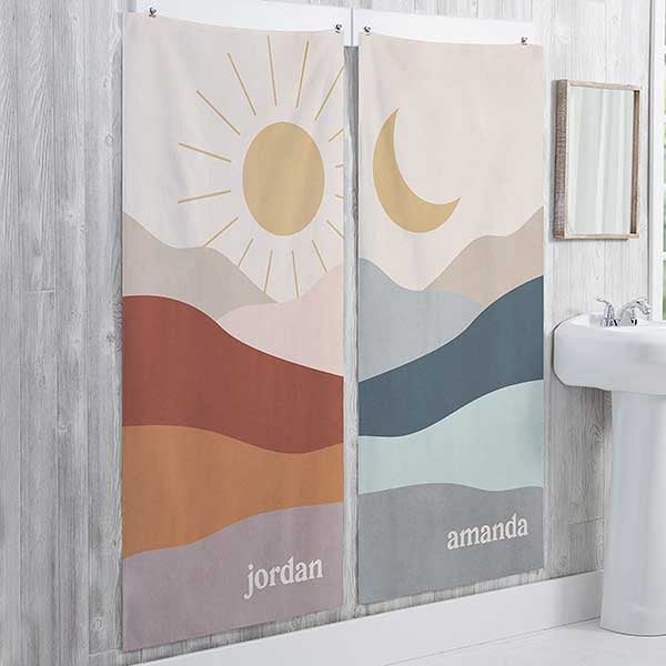 Boho Landscape Personalized Bath Towels - 31249