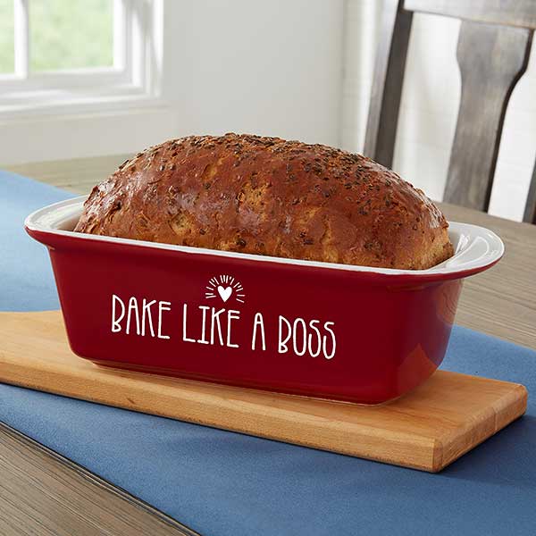 Made With Love Personalized Ceramic Loaf Pan - 31337