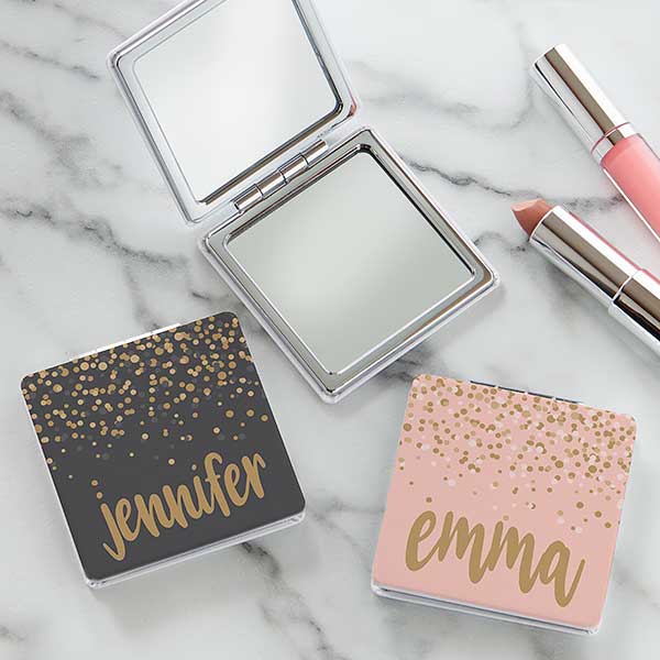 Sparkling Name Personalized Compact Mirror - 31345