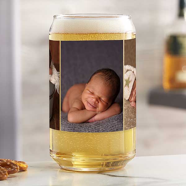 Photo Collage Personalized Beer Glasses - 31391