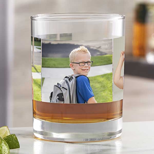 Photo Collage Personalized Whiskey Glass  - 31392