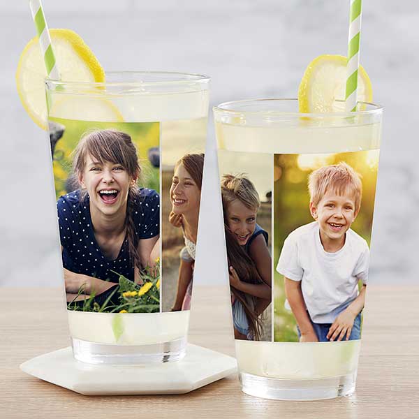 Photo Collage Personalized Photo Drinking Glasses - 31393