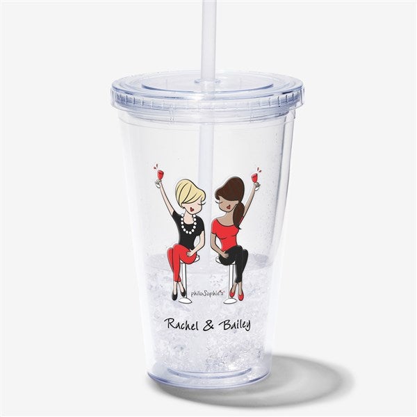 Best Friends philoSophie's Personalized Acrylic Insulated Tumbler - 31446