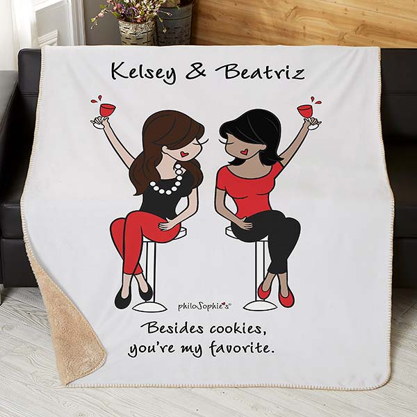 Best Friends philoSophie's Personalized Best Friend Blankets - 31447