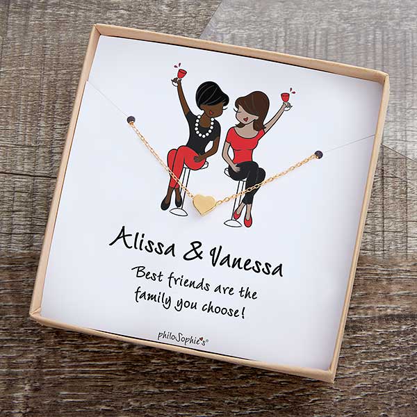 Best Friends philoSophie's Necklace with Personalized Card - 31449