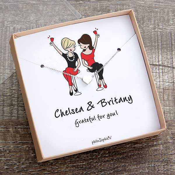 Best Friends philoSophie's Necklace with Personalized Card - 31449