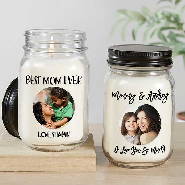 Photo Message for Her Personalized Farmhouse Candle Jar - 31451