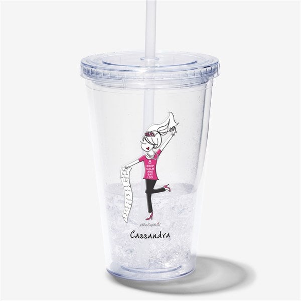 Busy Bride philoSophie's Personalized Acrylic Insulated Tumbler - 31452
