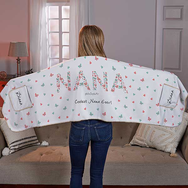 Floral Mom philoSophie's Personalized Cuddle Wrap - 31476