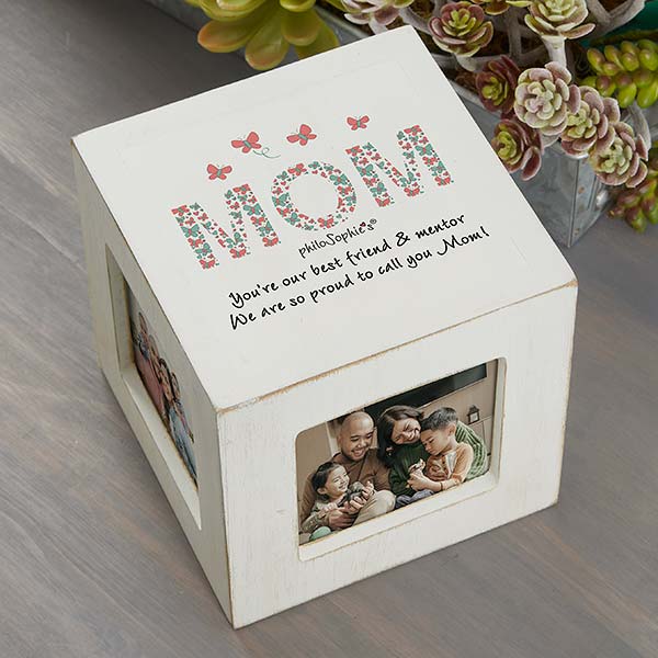 Floral Mom philoSophie's Personalized Photo Cubes - 31477