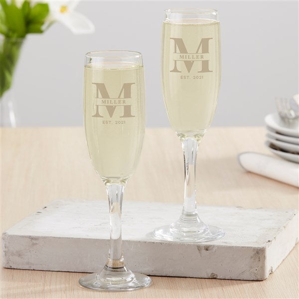 Laurel Champagne Flutes by Viski