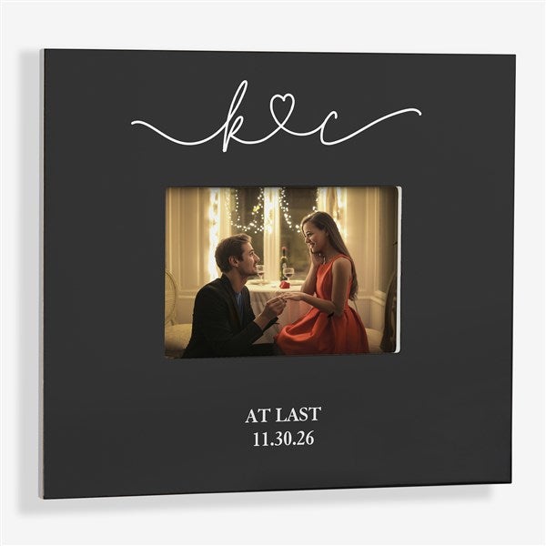 Drawn Together By Love Personalized Engagement Picture Frames - 31491
