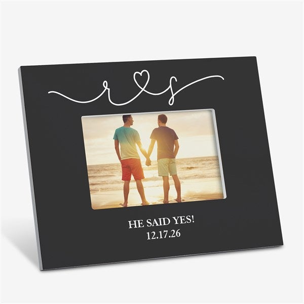 Drawn Together By Love Personalized Engagement Picture Frames - 31491