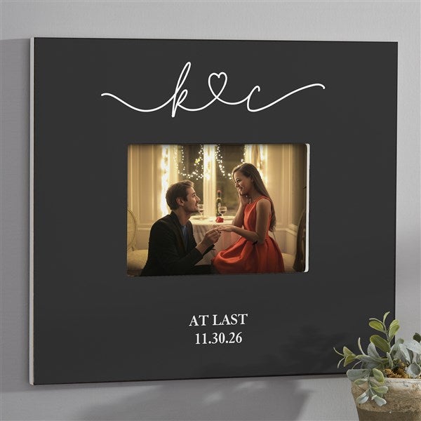 Drawn Together By Love Personalized Engagement Picture Frames - 31491