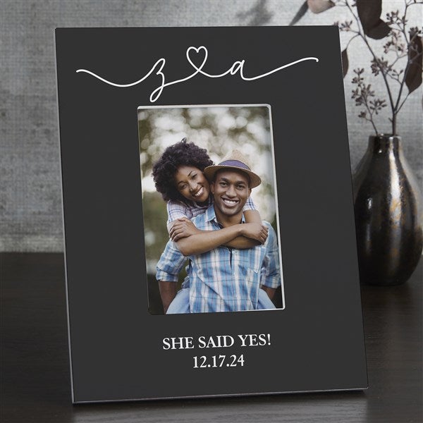 Drawn Together By Love Personalized Engagement Picture Frames - 31491