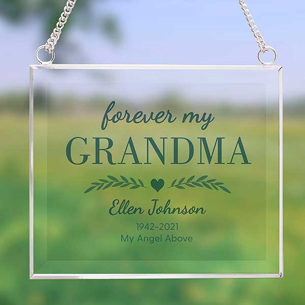 Forever My... Personalized Memorial Glass Suncatcher - 31508