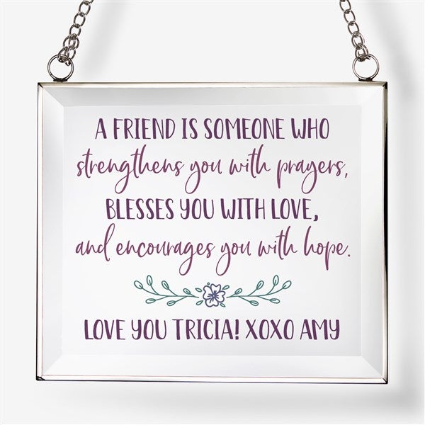 My Friend Personalized Glass Suncatcher - 31517