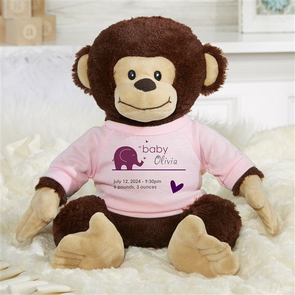 New Arrival Personalized Baby Plush Monkey  - 31627