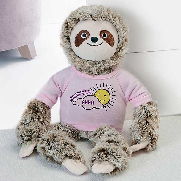 Get Well Personalized Plush Sloth  - 31632