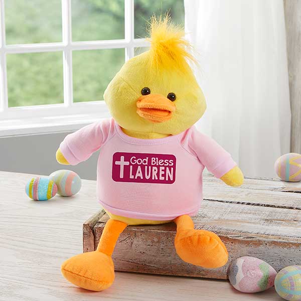 God Bless Personalized Plush Duck  - 31643